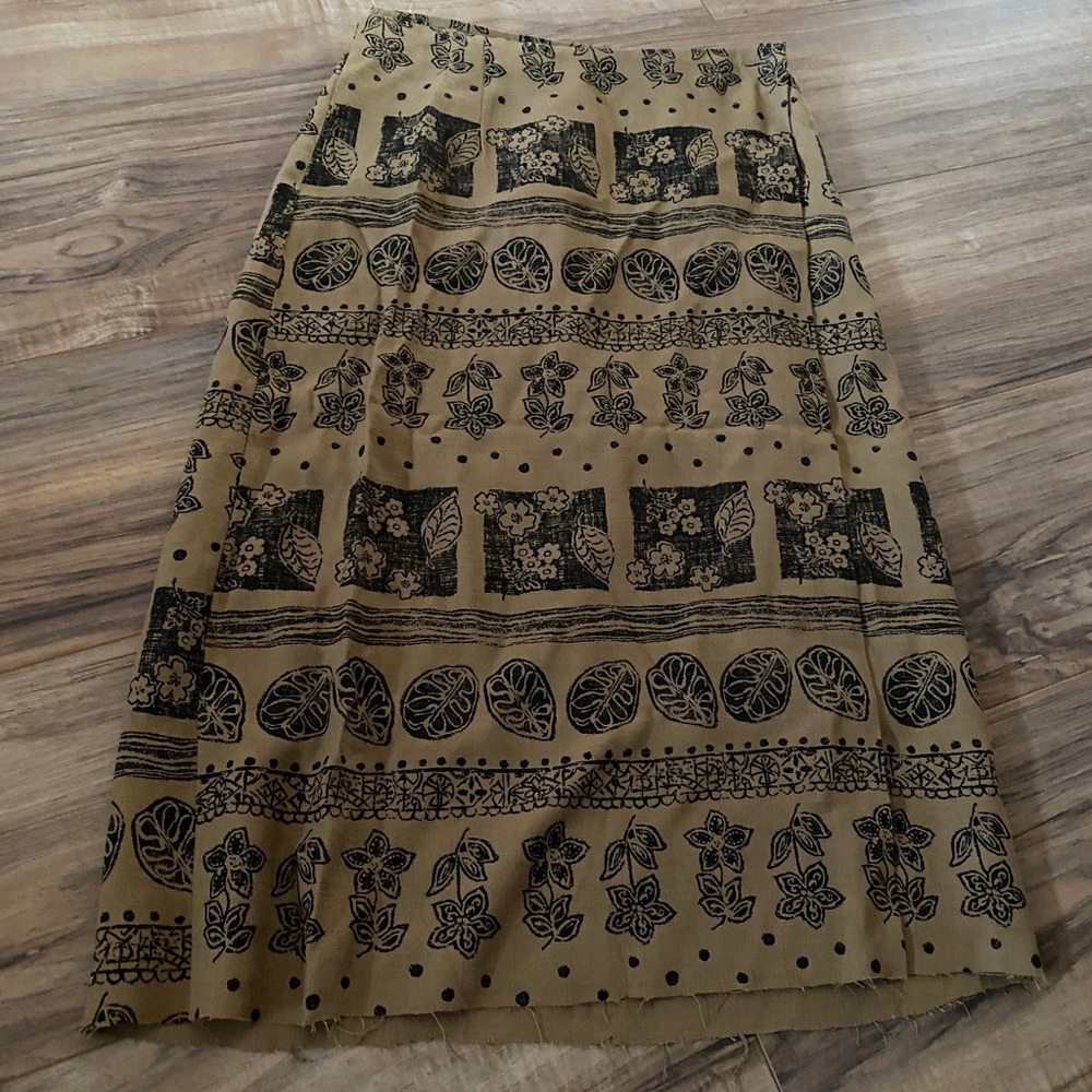 Brown wrap skirt